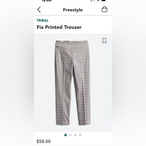 Tribal Fia Printed trouser. Size 2.